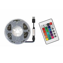 USB전원 LED RGB 네온 줄조명 PC작업실 16색 인테리어