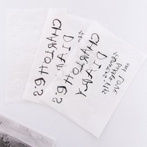 내작품 포인트용 종이전사지 영어문구 다이어리 3컬러, 블랙