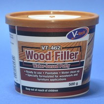 RB 브이텍 우드필러 브라운 500g VT-462B 8141701 우드퍼티 메꿈제 메움제 문 마루 목재가구 등의 깨진 부분이나 홈을 메꿀 수 있음