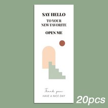 라벨스티커기계 소량스티커제작 네임라벨스티커 라벨인쇄기 20-50 개이 패키지 만나서 반가워요 스티커 씰, 33 YH406-20pcs