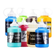 미술용 아크릴컬러물감 낱색 알파색채 500ml 1개, 905번 옐로오커