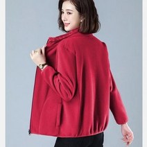 여성 리버시블 재킷 폴라 플리스 스탠드 업 칼라 코트 운동복 느슨 따뜻 캐주얼 자켓 카디건 라운드