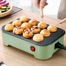 타코야끼 커피콩빵 델리만쥬 땅콩빵 기계 전기 붕어빵 잉어빵 국화빵 계란빵 가정용 12홀, (블랙 12홀)