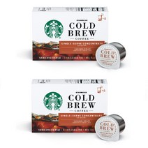 Starbucks 스타벅스 콜드브루 카라멜 돌체 추출 캡슐 포드 커피 6개입 (2팩)