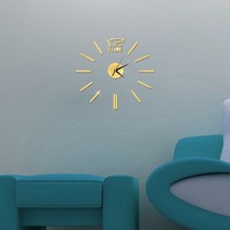 아트월벽시계 고급벽시계 거실벽시계 2021 new style modern large 3d mirror surface wall clock 스티커 홈 오피스 룸, 금
