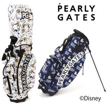 PEARLYGATES 파리게이츠 여성용 골프백 캐디백 미키마우스 스탠드식 후드포함, 네이비