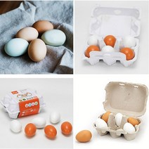 장난감 주방 놀이 소꿉 소품 역할 아기 어린이집 모형계란 6P