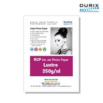 두릭스 러스터 250g A4 A3 DURIX Lustre 250g 인화지 사진인화지 포토용지 사진용지 반광택, A4 50매