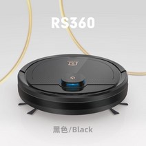 샤오미 가정용 물걸레 로봇청소기 심플 다양한색상 집들이선물 차이슨무선 애견 부모님선물 스팀 차이슨 원룸 머리카락 성능좋은, 단일사이즈, RS360° 블랙