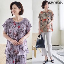 김여사 아이스 쿨 인견 생활한복 상의 엄마옷/마담옷/중년여성/50대/60대