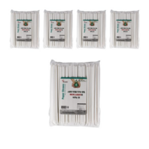 쿠킹플러스 종이빨대 화이트, 100개입, 15개