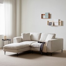 에넥스 블랑 커버링 3인용 패브릭소파+오토만[착불], 오트밀 웜그레이