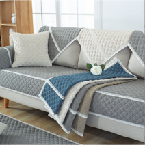 고으니 사계절 레이스 순면 린넨 미끄럼방지 폭 90cm 넓은 카우치 쇼파패드 3인용 4인용