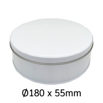 R120 UV 인쇄 가능 원형 화이트틴케이스 틴케이스 깡통 제관 깡통케이스 금속포장 필통 틴캔 철캔 포장용기 굿즈 인쇄, 화이트