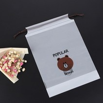 방수 비닐 파우치 다회용 끈 투명 소 반 멀티 양말 어린이집