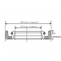 ID 8mm NBR 니트릴 고무 스켈레톤 오일 시일 로터리 샤프트 립 씰 한 팩에 10 개, 46 8x28x10_01 10 Pieces