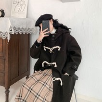 패딩 런던 퍼자켓 블랙 가을 런던플랏 더플코트 오버핏 누빔 자라코트 오트밀