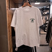 지프 텐트 프린트 반팔 티셔츠