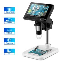 전자 현미경 실체 카메라 확대경 톰로프 4.3quot lcd video digital microscope for electronic welding 1000x zoom for, 없음