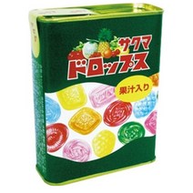 일본 사쿠마제과 캔 드롭스 5종 과일 캔디 120g 10개