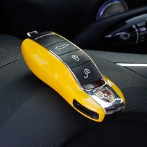 포르쉐 금속소재 차키홀더 키링 키케이스 마칸 카이엔 파나메라 911 타이칸 718, 블랙