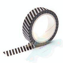 J.ROM 디지인 마스킹테이프 블랙슬래시 15X10 화방용테이프