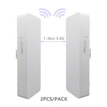 2 조각 13km 300 Mbit 오픈 라우터 CPE 5.8G 무선 액세스 포인트 라우터 와이파이 브리지 장치 와이파이 익스텐더 듀얼 밴드 리피터, [2] 1 pcs