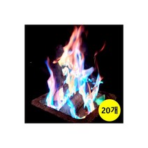 불멍 레인보우 오로라 매직파이어 15gx20개 감성캠핑, 불멍 레인보우 오로라 매직파이