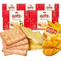 뉴트리365 5박스(120봉) 콜키 요구르트 망고크림 크래커 과자 간식