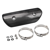 오토바이 배기 탄소 섬유 보호기 열 차폐 BMW S1000RR 10-20 머플러 커버 중간 파이프 연결, 01 Grey