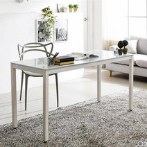 Sunshine 강화유리 책상 상판유리 일자 컴퓨터 사무용 학생 일자 1200, 블랙_유리화이트