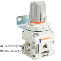 진공 게이지 측정기 디지털 압력계 관로 오일 IRV 음압 진공 레귤레이터 IRV10/IRV20 스트레이트/엘보 피팅, 20 IRV20-LC10