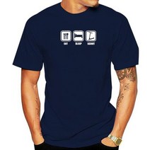 Men Clothing Eat Sleep Scoot Push Stunt Funny T Shirt 코튼 반팔 티셔츠 탑스 Camiseta 남성 의류, 02 Men blue_01 XXS