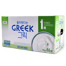[해핑몰] 코스트코 풀무원 다논 그릭요거트 달지않은 플레인 1440g(90g x 16컵), 상세 설명 참조