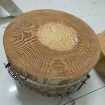 싱크대도마 소나무 두꺼운 논슬립 칼도마 원목 주방 가정용 상용 고기 썰기 절삭 뼈 원형 통나무 2392043543, 소나무 직경 45cm 두꺼운 15cm