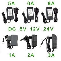 전원 공급 장치 어댑터 DC 5V 12V 24V 1A 2A 3A 5A 6A 8A 호버보드 장난감 자동차 사진 조명 LED AC 220V 용 범용 충전기, 06 8A_02 US Plug_03 24V