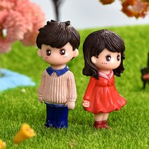 피규어 썸타는 커플 미니어처 청춘 남녀 커플 세트 3022, 레드