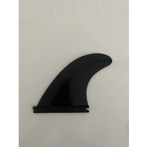 서핑보드 바다 서핑 보드 용 핀 4.37 "/11.1cm 플라스틱 수상 스포츠, 검은 중앙 지느러미