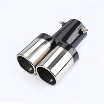 머플러팁 1Pcs 스테인레스 스틸 배기 파이프 머플러 Tailpipe 팁 기아 포르테 Cerato K3 2009-2023 후면 꼬, 04 1Pcs-tube straight