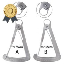 게이지 클리퍼 치과 이빨 정밀측정 왁스용 금속용, 상품선택, B for Metal UK00052