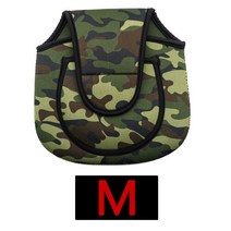 카모 낚시 릴 가방 방수 스피닝 휠 가방 보호 케이스 100-10000 크기 스피닝 낚시 릴 가방, 카모 그린-M