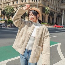 [10897957]무료/루즈핏 뽀글이 양털 가디건 자켓 HH-B76