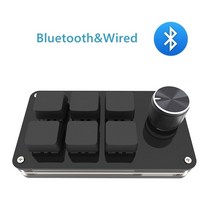 프로그래밍 가능한 diy 기계식 키보드 블루투스usb 유선 rgb 사용자 정의 미니 1263 키 노브 매크로 핫스왑 keypa macbook 노트북, 은