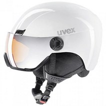 Uvex 우벡스 스키 헬멧 hlmt 400 바이저 화이트 매트, 58-61cm