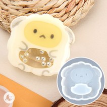 큐트 양 쉐이커 몰드 레진 아트 공예 재료 RM164