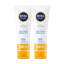 니베아 선 페이스 수딩 센서티브 크림 50ml x2, 2개