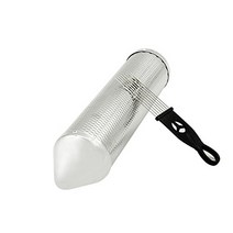 Mowind Stainless Steel Metal Guiro Percussion Instrument Musical Training Tool with Scraper, 1
