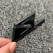 마크 로고 호환 엠블럼 메르세데스 벤츠용 짧은 S 배지 엠블럼 자동차 스타일링 트렁크 수리 스티커 크롬 광택 블랙 레드 벤츠 AMG 삼성 A35 A45 CLA45 C43 에, glossy black