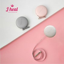 제이힐 눈금자 휴대용 미니 마카롱 인치 자유자 치수 자 옷 피팅 허리 의류 재단 줄자, 마카롱 화이트