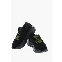 Just Cavalli FAUX 퍼 디테일 스웨이드 레더 P1THON 스니커즈 위드 CONTRAST S13WS0101 P0660 900